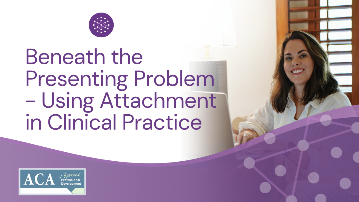 Therapist working with a client using an attachment-informed approach