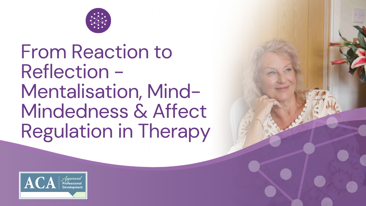 Therapist and client in conversation during an attachment-informed therapy session